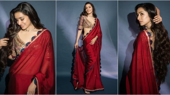 Shraddha Kapoor’s Street 2 look in stunning maroon Ajrakh saree and gorgeous long hair wins hearts post thumbnail image